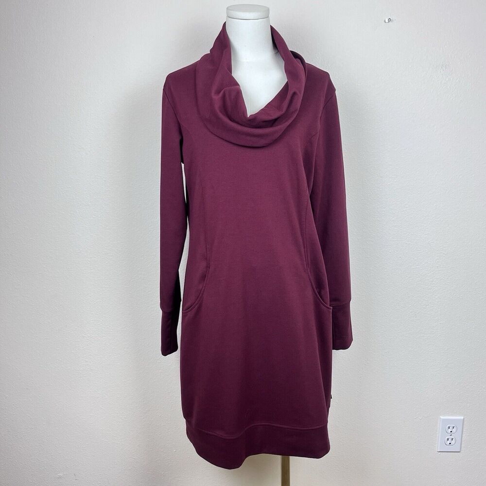 Merrell Dress Womens Large Cowl Neck Performance Activewear Travel Outdoor Red